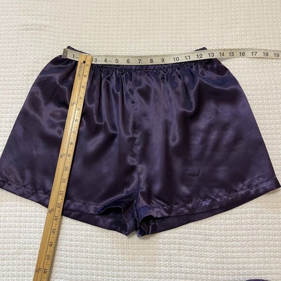 Vintage California Dynasty Short Pajama Set Size Medium Velvet Crushed Velvet - Picture 10 of 13